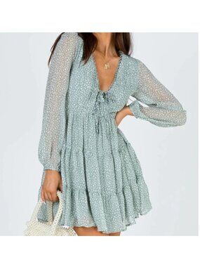 Princess Polly Dothan Mini Dress Green